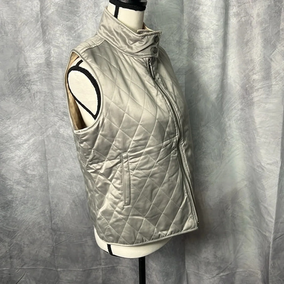 Ralph Lauren Gold & Silver Reversible Quilted Vest with Pockets - size PL - Picture 3 of 16